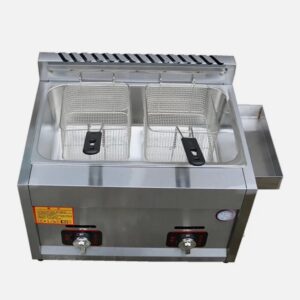 brand new single / double cylinder gas deep fryer – fast & efficient frying!