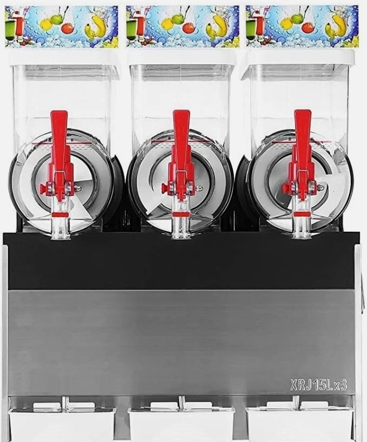 brand new triple 3×15l ice slushy machine – perfect frozen drinks every time brand new triple 3×15l ice slushy machine – perfect frozen drinks every time