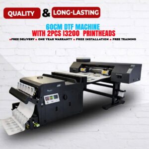 professional 60cm dtf printer – dual epson i3200 printheads – high speed industrial production