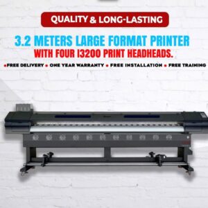 3.2m industrial large format printer – dual epson l3200 printheads | high speed solvent/eco solvent printing